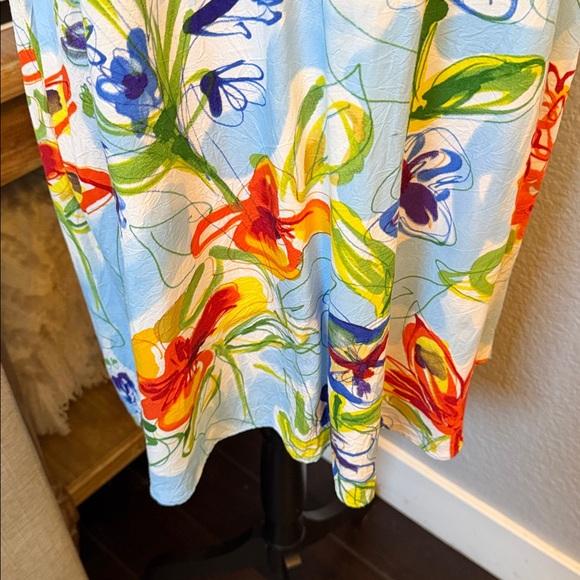 Jams World Vintage Hawaii Multicolored Half-Button Dress Size L - Picture 4 of 8